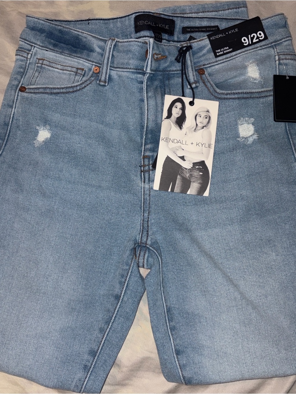 Kendall & Kylie Light Wash High-Rise Women's Jeans